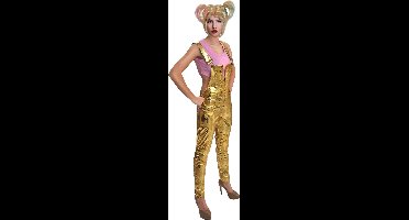 Dc Comics Verkleedpak Harley Quinn Dames Goud 2-delig Maat M