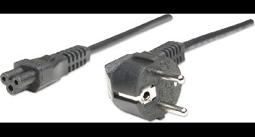 Manhattan 371131 electriciteitssnoer Zwart 1,8 m CEE7/4 C5 stekker