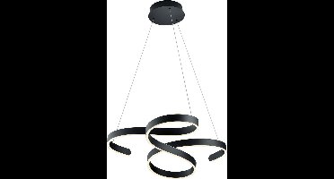 LED Hanglamp - Hangverlichting - Torna Frinco - 52W - Warm Wit 3000K - Dimbaar - Rond - Mat Antraciet - Aluminium