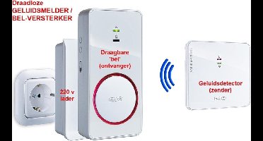 M-E Bell-215/280-Combi Draadloze Deurbel VERSTERKER - Complete set