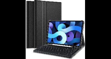 Geschikt voor iPad Air (2020) / iPad Pro 11 (2018 / 2020 / 2021) bluetooth toetsenbord hoes met pencil houder - zwart