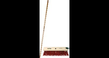 Hendrik Jan - Straatbezem - Harde kunstvezel - 41 cm - Steel 170 cm
