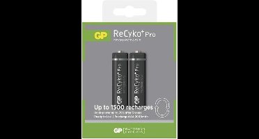 GP Batteries ReCyko+ Pro  AA Nikkel Metaal Hydride 2050mAh 1.2V oplaadbare batterij/accu