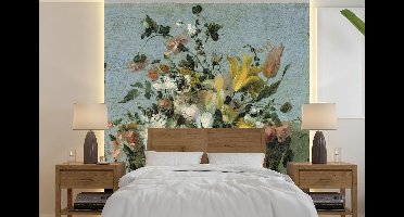 Behang - Fotobehang Bloemen - Oude Meesters - Barok - Breedte 260 cm x hoogte 260 cm