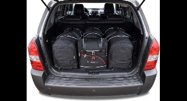 HYUNDAI TUCSON 2004-2010 4-delig Reistassen Op Maat Auto Interieur Kofferbak Organizer Accessoires