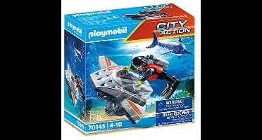 PLAYMOBIL City Action Redding op zee: duikscooter in de reddingsmissie - 70145