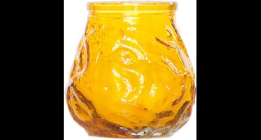 Cosy & Trendy mini lowboy tafelkaars - geel - 17 Branduren - 7 cm