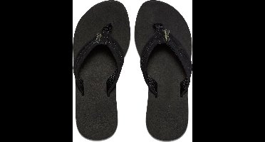 Reef Cushion Breezeblack/Black Dames Slippers - Zwart - Maat 38,5