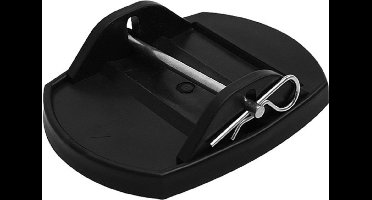 ProPlus Stabilisatievoet met metalen pen - 175 x 140 mm - zwart - duurzame kwaliteit kunststof