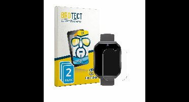 BROTECT - Screenprotector voor pmstuy Kids Smartwatch 1.83" - Folie Beschermfolie transparant 2 Stuks