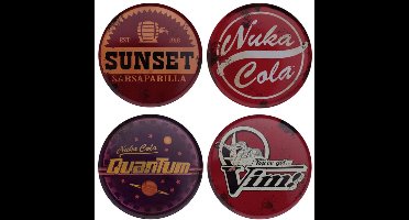 Fallout Coaster 4-Pack Metal Drinks