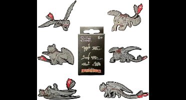 How to train your Dragon - Loungefly Enamel Pins Blind Box Toothless Various Poses (1 pcs)