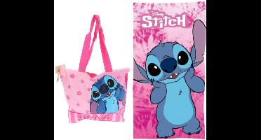 Lilo & Stitch strandset; strandtas en strandlaken