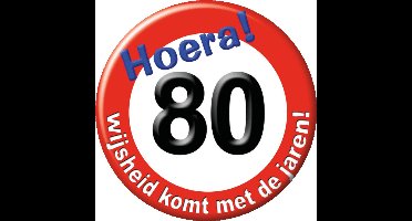 Paperdreams - Button - Klein - 80 Jaar