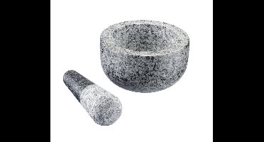 Westmark Vijzel met stamper van natuurlijk graniet, groot, binnendiameter: ca. 9,5 cm, grijs, 69602260