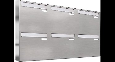 Brievenbus groot inbouw 6 adressen type 2