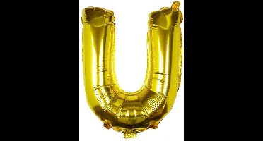 Ginger Ray Pick & Mix - Folieballon letter U - goud