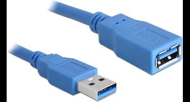 Delock - USB 3.0 Verlengkabel - Blauw - 2 meter