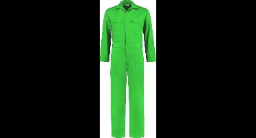 EM Workwear kinderoverall pol/kat Appelgroen met verdekte ritssluiting maat 140
