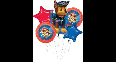 PAW Patrol - Ballon - Folie - Rood/Blauw - 78 cm - 5 stuks