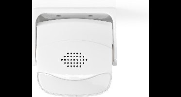 Nedis Bewegingsmelder met Alarm - Batterij Gevoed - 3x AAA/LR03 - 80 dB - Detectiebereik: 1.10 m - Detectiehoek: 10 ° - Plafond / Wand - Wit