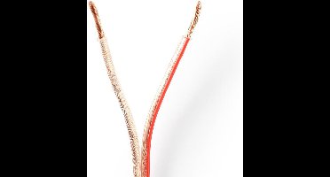 Speaker-Kabel - 2x 2.50 mm² - CCA - 15.0 m - Rond - PVC - Transparant - Folieverpakking