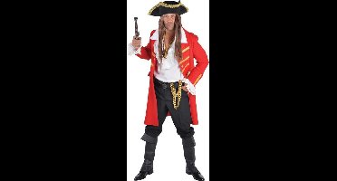 Piratenmantel luxe rood - Maat 48
