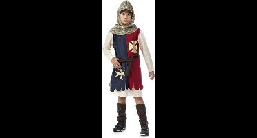 Middeleeuwse & Renaissance Strijders Kostuum | Brutale Brute Middeleeuwse Kruisridder | Jongen | Maat 122 | Carnavalskleding | Verkleedkleding