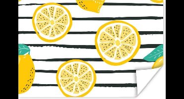 Poster Citroenen - Zomer - Patronen - 30x20 cm