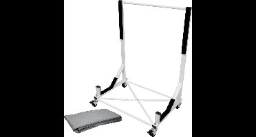 Hardtop standaard met 4 vergrendelbare witte stalen wielen en Hardtop Cover XXL