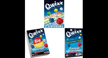 Spellenbundel - 3 stuks - Dobbelspel - Qwixx scoreblocks & Qwixx Big Points & Qwixx Connected