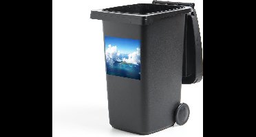 Container sticker Oceaan - Wolken - Zon - 40x40 cm - Kliko sticker