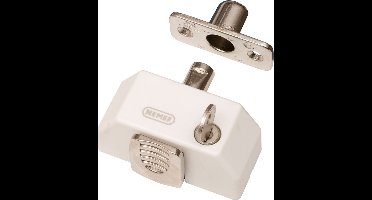 Nemef veiligheidsdruksluiting 2566/1 - Wit - Afsluitbaar met sleutel - SKG* - Met 2 sleutels