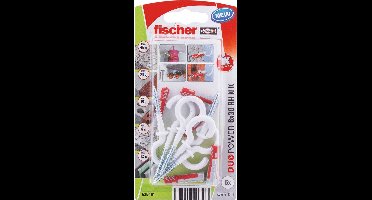 Fischer DuoPower Serie - Nylon Plug - 6x30 mm - Met Ronde Haak