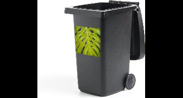 Container sticker Groot botanisch blad van de gatenplant - 40x40 cm - Kliko sticker