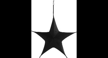 Non-branded Kersthanger Ster Maria 40 Cm Fluweel Zwart