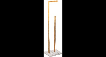5Five Léa Toiletrolhouder met reservehouder 22x18x78cm - Wit