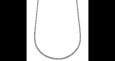 Essentials | 3 mm Zilverkleurige Ketting met Vierkante Venetiaanse Schakels