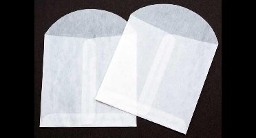 Pergamijn Envelopjes 9x9cm (100 stuks) | pergamijn zakjes | glassine zakjes