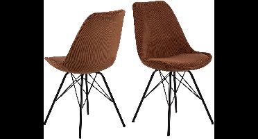 Bendt Eetkamerstoel 'Liva' Rib, kleur Koper