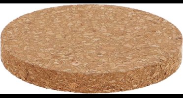 Esschert Design plantenonderzetter van kurk - D10 cm x 1 cm