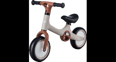 Kinderkraft TOVE Loopfiets - Voor Kinderen tot 25 kg - Verstelbaar Zadel, Niet-Punctie EVA Wielen, Lichtgewicht en Opvouwbaar - Beige