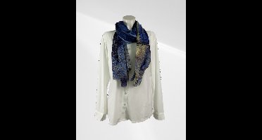 Schilderij sjaal - Sterrennacht boven de Rhone - Viscose - In verschillende patronen verkrijgbaar