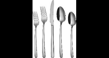 Sola Donau Bestekset 8 persoons - 70 delig - Zilverwit Premium Edelstaal 18/10 - Vaatwasserbestendig
