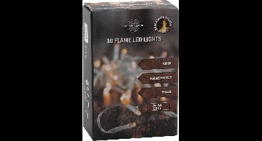 Svenska Living kerstverlichting - warm wit - vlam - 10 leds- 100cm