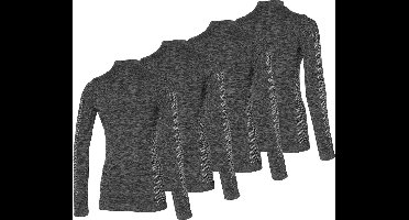 Heatkeeper - Thermoshirt dames -Zwart - M - 4-Stuks - Thermokleding dames