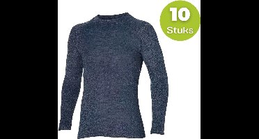 Thermoshirt - Heren - Antraciet - M- Set van 10