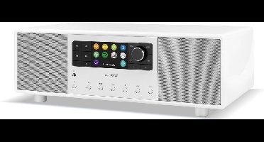 Sonoro Primus stereo internetradio met DAB+, FM, Spotify en Bluetooth, - hooglans wit