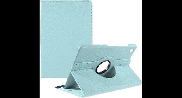 Hoes Geschikt voor Samsung Galaxy Tab A8 (2021) hoes - Hoes Geschikt voor Samsung Galaxy Tab A8 (10.5 inch) draaibare hoes - Licht Blauw