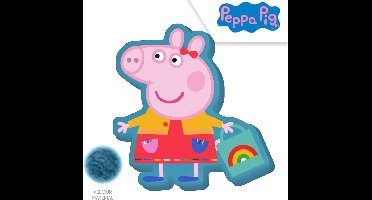 Peppa Pig Kussen - In Vorm van Peppa - 35CM x 5CM
